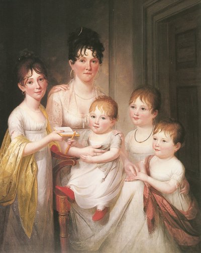 Madame Dubocq and Her Children by James the Elder Peale